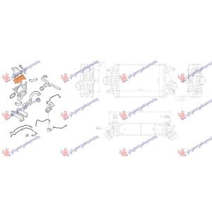 HLADNJAK INTERKULERA 3.8 BEN DESNO 313x231x80 Desna str. PORSCHE 911 (991) (2011-2016) (OEM: 99111064072, 99111064073)