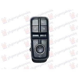 PREKIDAC U PREDNJIM VRATIMA (ELEKTRO-SKLOPIV RETROVIZOR/KROV) (16 PIN) Leva str. PORSCHE 911 (991) (2016-2019) (OEM: 991 613 157 02 DML, 99161315702DML)