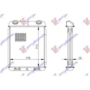 GREJAC KABINE (B) + / -AC (2 10 x 178)DELPHI T RENAULT VELSATIS (2003-2009) (OEM: 7701206524)