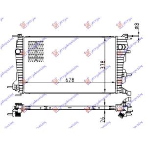 HLADNJAK 1.5 dCi MANUAL DIZEL (630 x380) RENAULT FLUENCE (2010-2013) (OEM: 214100068R)