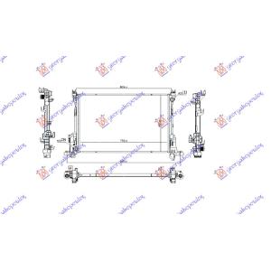 HLADNJAK 1.6 CDTi +AC DIZEL MANUAL RENAULT TRAFIC (2019-2021) (OEM: 214104966R, 4422795, 93868888)