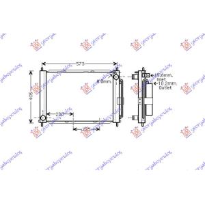 HLADNJAK MOTORA I KLIME (5 1x38x38) RENAULT TWINGO (2012-2014) (OEM: 8200369308)