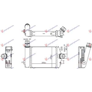 HLAD. INTERKULERA 1.0 TCE (255x217x50) RENAULT CLIO (2019-) (OEM: 144966668R)