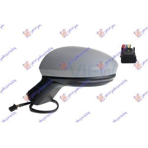 RETROVIZOR ELEKTRICNI SA GREJACEM PM (ELEKTRO-SKLOPIV) (MIGAVAC) (MRTAV UGAO) (10 PIN) (A KVALITET) (ASFERICNO STAKLO) - Leva str. RENAULT CLIO (2023-) (OEM: 963027553R, 963066878R, 963666657R)