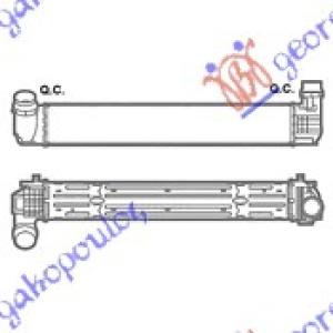 HLADNJAK INTERKULER 2.0 DCi (655x 10 5x 10 0) RENAULT SCENIC/GRAND SCENIC (2012-2016) (OEM: 144960023R)