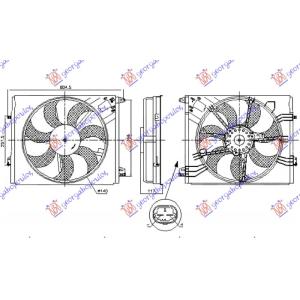 VENTILATOR 1.2-1.3 BEN 1.5-1.6-1.7 DIZ RENAULT SCENIC/GRAND SCENIC (2016-) (OEM: 214814354R, 214819674R)