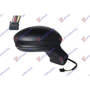 RETROVIZOR ELEKTRICNI SA GREJACEM CRNI (MIGAVAC) (SENZOR) (9 PIN) (A KVALITET) Desna str. RENAULT CAPTUR (2024-) (OEM: 963016661R)