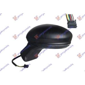 RETROVIZOR ELEKTRICNI SA GREJACEM CRNI (MIGAVAC) (7 PIN) (ASFERICNO STAKLO) Leva str. RENAULT CAPTUR (2024-) (OEM: 963027811R)
