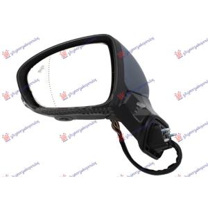 RETROVIZOR ELEKTRICNI SA GREJACEM PM (ELEKTRO-SKLOPIV) (KAMERA) (MIGAVAC) (MRTAV UGAO) (14 PIN) (ASFERICNO STAKLO) Leva str. RENAULT CAPTUR (2024-) (OEM: 963024434R, 963061822R)