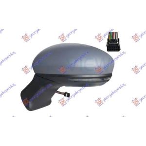 RETROVIZOR ELEKTRICNI SA GREJACEM PM (ELEKTRO-SKLOPIV) (MIGAVAC) (10 PIN) (ASFERICNO STAKLO) Leva str. RENAULT SYMBIOZ (2024-) (OEM: 983026088R)