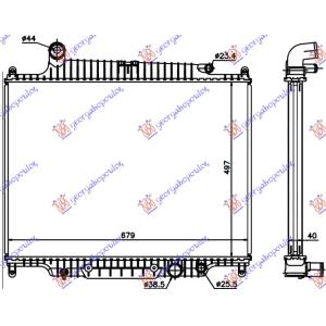 HLADNJAK MOTORA 3.6TD DIZEL AUTOMAT (495x680) RANGE ROVER SPORT (2005-2013) (OEM: PCC500300)