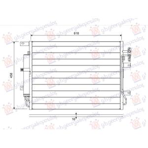 HLADNJAK KLIME 3.6 DIZEL (618x458) LAND ROVER RANGE ROVER 02-12 (L322) (OEM: JRB500190, JRB500260, LR097939)