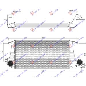 HLAD. INTERKUL. 1.6 SX JCW BEN (510x261) MINI COUNTRYMAN (R60) (2011-2016) (OEM: 17517632764)