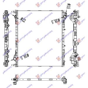 HLADNJAK MOTORA 2.0 TD DIZEL RANGE ROVER SPORT (2013-2018) (OEM: LR090625)