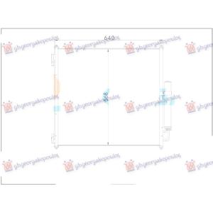 HLADNJAK KLIME (640x568) LAND ROVER RANGE ROVER SPORT 22- (L461) (OEM: LR189727)