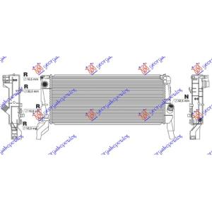 HLADNJAK MOTORA 2.0 BENZIN (AUTO) (677x298) (2 CEVI) (NRF) MINI COUNTRYMAN 2016-2021 (F60) (OEM: 8603089, 17118603089)