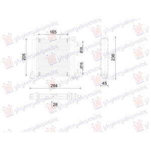 HLADNJAK MOTORA DODATNI 2.0 BENZIN (MAN/AUTO) (200x165x26) (NISSENS) MINI CLUBMAN 2015- (F54) (OEM: 17117643780)