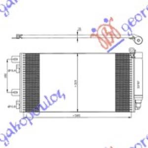 HLADNJAK KLIME (59x32x 1.6) MINI CABRIO (R52) (2004-2008) (OEM: 6453.1490572, 64531490572)