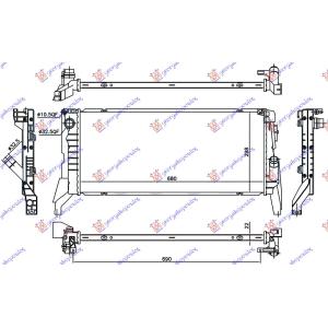 HLADNJAK SVI MODELI DIZEL MANUELNI (680 x298x22) MINI CABRIO (F57) (2015-) (OEM: 7617630, 17117617630, 17117617631)