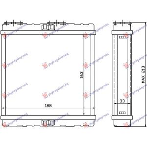 GREJAC KABINE BENZIN/DIZEL (163x188x120) SAAB 9000 (1992-1997) (OEM: 7495625)