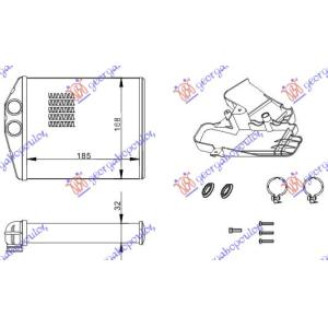 GREJAC KABINE (B) + / -AC (185x 168) SAAB 9.3 (2007-2012) (OEM: 1618260, 77363732, 93171801)