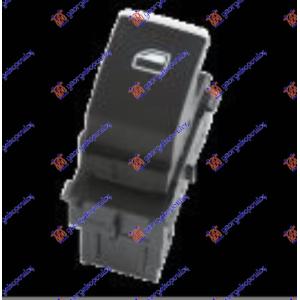 PREKIDAC U PREDNJIM / ZADNJIM VRATIMA CRN / HROM (4 PIN) Desna str. SEAT IBIZA (2017-) (OEM: 5G0959855R)