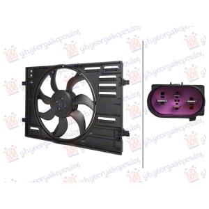 VENTILATOR (457mm) (500W) (4 PIN) SEAT LEON 2013-2017 (5F1) (OEM: 5Q0121203BT, 5Q0121203CS, 5Q0121203DD)