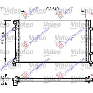 HLADNJAK MOTORA 1.4/2.0 FSI/SDI (MAN/AUTO) (+AC) (65x41.5) VALEO SKODA SUPERB 2008-2013 (3T4/3T5) (OEM: 1K0121251BQ, 1K0121251BR, 1K0121251CD)