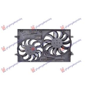 VENTILATOR KOMPLET (DUPLI) 1.4/2.0 BENZIN - 2.0 DIZEL (350/320mm) SKODA SUPERB (2015-) (OEM: 3Q0121205B, 3Q0959455B, 3Q0959455C)