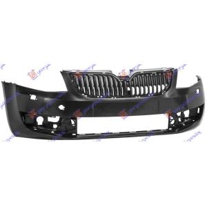 PREDNJI BRANIK (SA PVC MASK) (SA / BEZ PDC) (PRSKALICAMA) SKODA OCTAVIA 6 (2013-2017) (OEM: 5E0807217A)