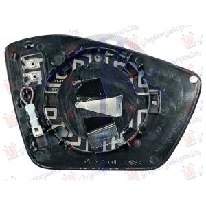 STAKLO RETROVIZORA SA GREJACEM (BEZ SAMOZATAMNJIVANJA - SA KABLOM KOJI PREMOSCUJE GRESKU) Leva str. SKODA OCTAVIA 7 2020- (NX3/NN3/PV3/NX5/PV5) (OEM: 5E3857521B)