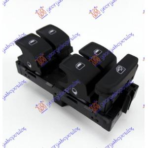 PREKIDAC U PREDNJIM VRATIMA (4 TASTERA) (8 PIN) Leva str. SKODA ENYAQ COUPE IV (2022-) (OEM: 5G0959857B, 5G0959857BWHS, 5G0959857D)