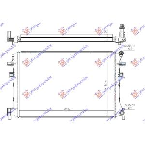 HLADNJAK MOTORA DODATNI BENZIN/DIZEL (620x410x26) SKODA KODIAQ (2021-) (OEM: 5Q0121251EK, 5Q0121251FA, 5Q0121251FB)