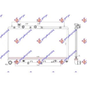 HLADNJAK MOTORA 3 6 BENZIN AUTOMATIK (350 x698) SUBARU LEGACY/OUTBACK (2010-2015) (OEM: 45111AG02A, 45111AJ05A, 45119-AJ050)
