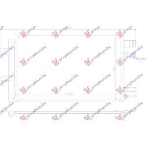 HLADNJAK KLIME 1.6/2.0 BENZIN (604x350) SUBARU XV (2017-2021) (OEM: 73210FL000)