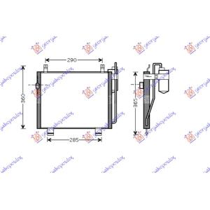 HLADNJAK KLIME (34x29.5x24) SUZUKI WAGON R (1997-1999) (OEM: 95310-75F00, 9531075F00)