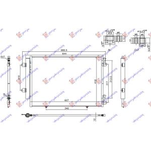 HLADNJAK KLIME 1.6 DDiS DIZEL START / STOP SUZUKI SX4 S-CROSS (2013-2016) (OEM: 9531062M00)