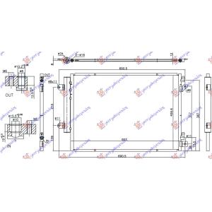 HLADNJAK KLIME 1.6 DDiS DIZEL SA START/STOP SISTEMOM SUZUKI SX4 S-CROSS (2022-) (OEM: 9531062M10)