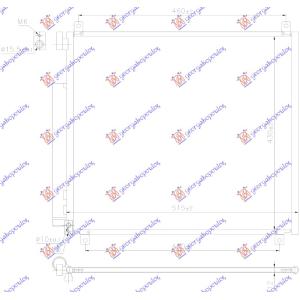 HLADNJAK KLIME 1.2 BENZIN (50 0 x430 x 12) SUZUKI IGNIS (2016-2020) (OEM: 9531081P00)