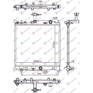 HLADNJAK MOTORA 1.0 BENZIN (40 4x373x 16) SUZUKI CELERIO (2014-) (OEM: 1770084MA0)