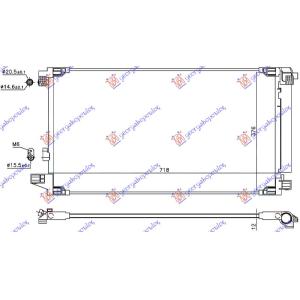 HLADNJAK KLIME 1.8 HIBRID BENZIN 675x375x 12 TOYOTA PRIUS (2016-2019) (OEM: 88460-47020, 8846010320, 8846047020)