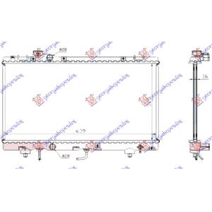 HLADNJAK MOTORA 1.5 BENZIN (325x630 x 16) TOYOTA PASEO (1996-1999) (OEM: 1640011640, 1640011820, 1640011830)