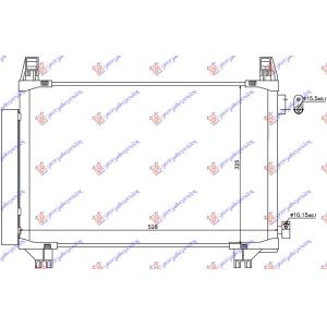 HLADNJAK KLIME 1.0 i- 1.3 16v (497x320 x 16) FRE TOYOTA YARIS (2011-2014) (OEM: 884600D200)