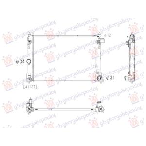 HLADNJAK MOTORA 1.0/1.5 BENZIN (524x388x16) TOYOTA YARIS IV (2020-) (OEM: 1640015620, 1640040230, 16400K0040)