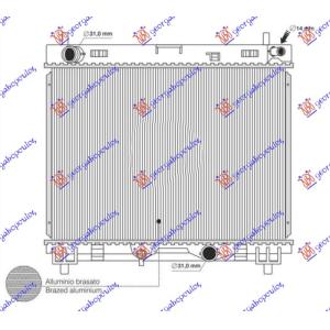 HLADNJAK MOTORA 1.4 DIZ MAN (350x475) TOYOTA URBAN CRUISER (2009-2014) (OEM: 16400-33110, 1640033110)