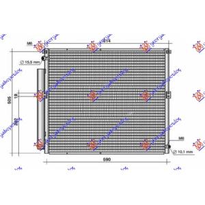 HLADNJAK KLIME 3 0 DIZ 6 1x59 CEV DIJAG TOYOTA LAND CRUISER PRADO 120 (J12) (2002-2011) (OEM: 8846160100)