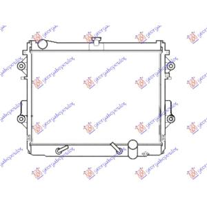 HLADNJAK MOTORA 4.7i V8 BENZIN (590x715) TOYOTA LAND CRUISER V8 (J200) (2007-2015) (OEM: 1640050381, 1640050382, 1640050383)