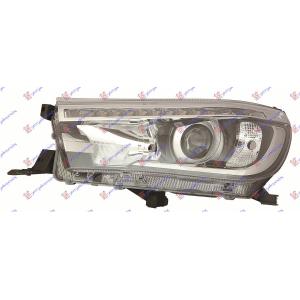 FAR ELEKTRICNI (HB3) SA LED DNEVNIM SVETLIMA (DEPO) Leva str. TOYOTA HI-LUX 2WD/4WD (2015-2020) (OEM: 81070-0K710, 810700K710, 81150-0K730)