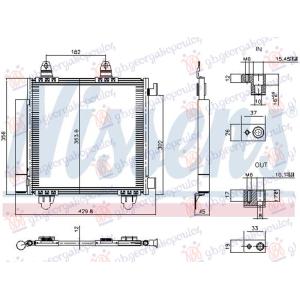 HLADNJAK KLIME 1.0 BENZIN (353x360) (NISSENS) TOYOTA AYGO X (2022-) (OEM: 884500H040)