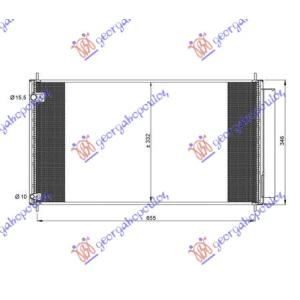 HLADNJAK KLIME 2.0 -2.2 D4d (67x33) TOYOTA VERSO (2009-2013) (OEM: 88450-12290, 8845002310, 8845002410)